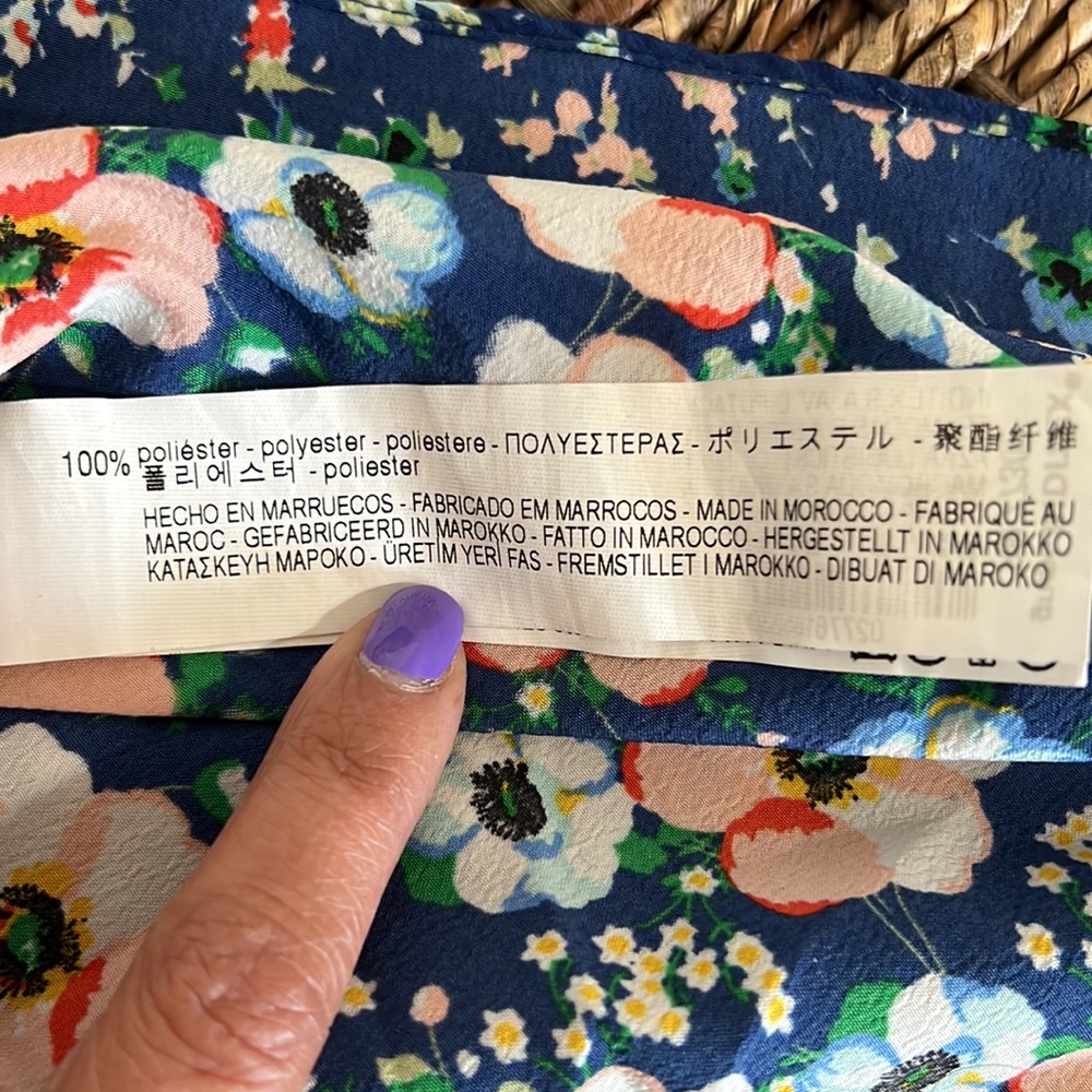 Zara Basic Collection Floral Patchwork Cold Shoul… - image 7